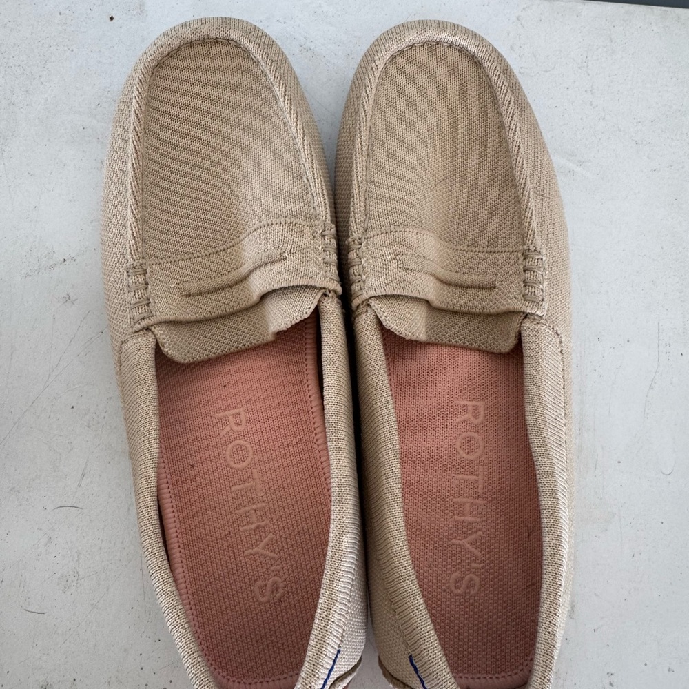 Rothy's Beige women’s Slip-On Loafers